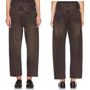 R13 brown crossover jean -29